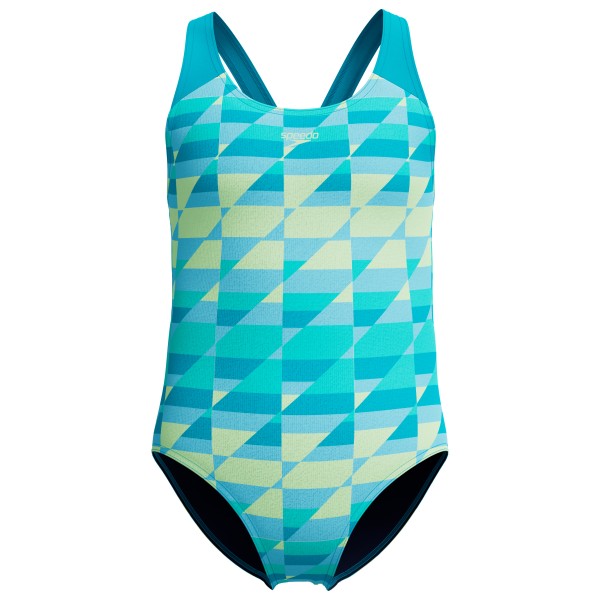Speedo - Kid's Print Splashback One Piece - Badeanzug Gr 164 türkis