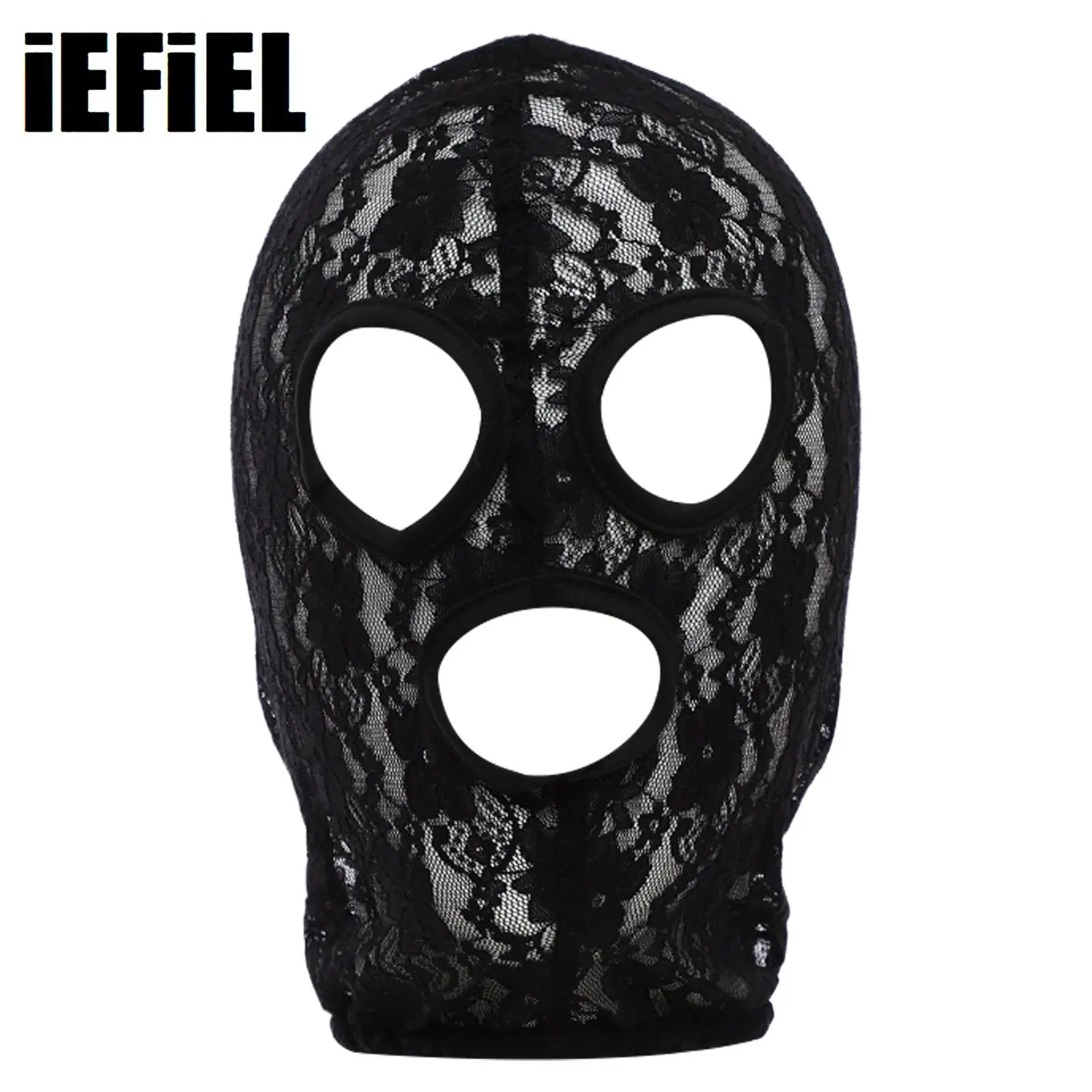 1Pc Maschera a pieno facciale Maschera di pizzo Gotico Costume di carnevale di Halloween Copricapo Maschera Maschera per feste in maschera Cllubwear Pole Dancing Mask