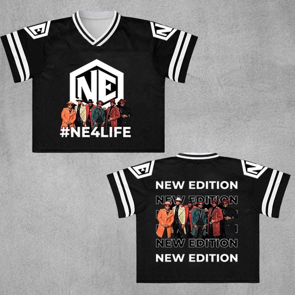 Maglia da football New Edition Croptop, maglia New Edition NE, maglia New Edition Way Tour 2026