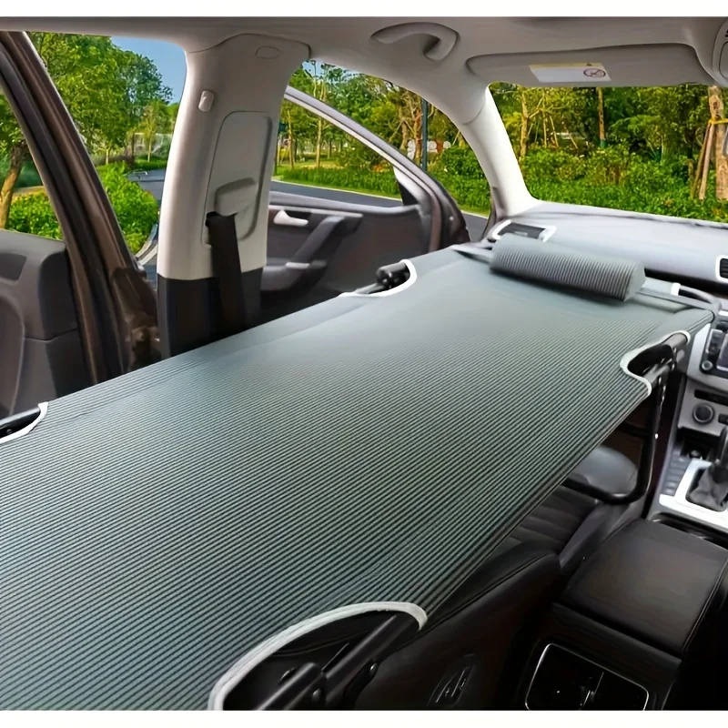 Praktisches Auto-Reisebett, Camping-Automatte, Auto-Rücksitz, zusammenklappbares Reise-Autobett, Schlafartefakt für den Co-Pilot