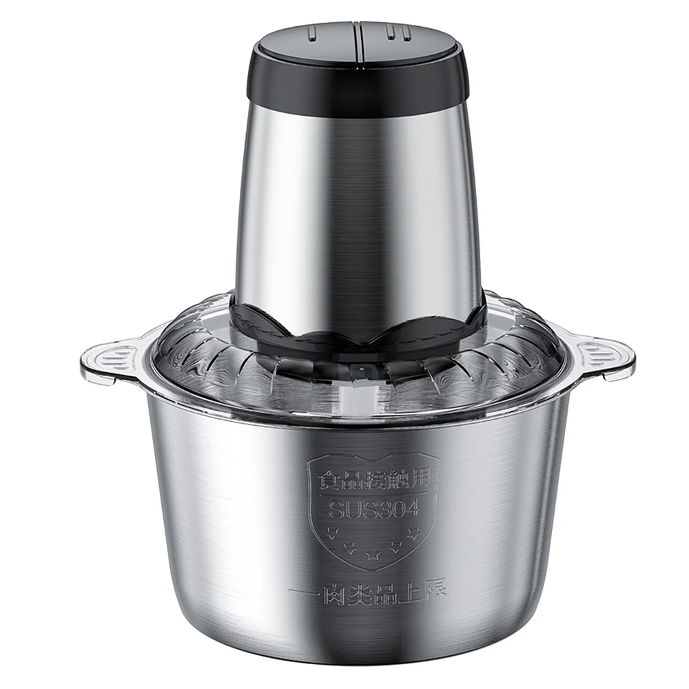 Aoresac elektrische Küchenmaschine/Lebensmittel hacker/Fleischwolf elektrisch mit 2 Sätzen Edelstahl klingen/300W/2 Geschwindigkeit Image