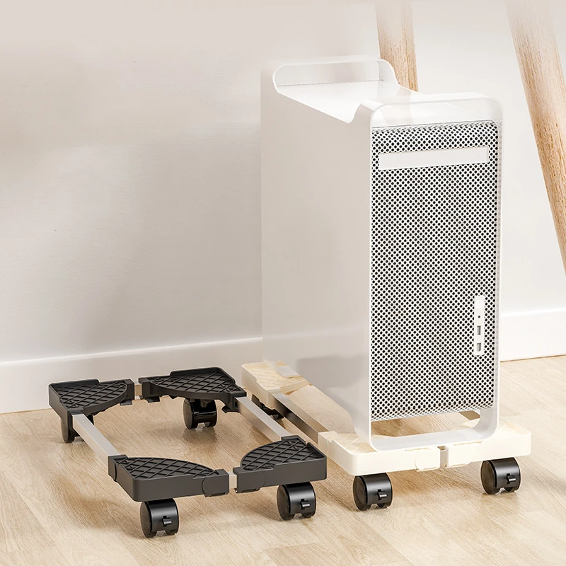Computerturmständer, verstellbarer mobiler CPU-Ständer, CPU-Halter, PC-Turmständer mit rollenden Lenkrollen, PC-Bodenerhöhungsständer Image
