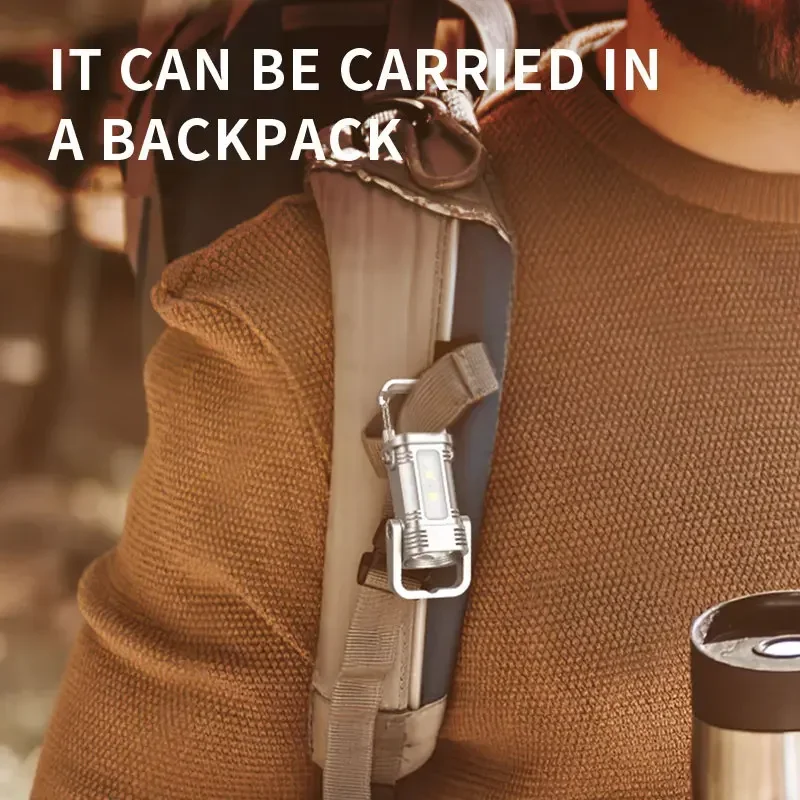 Notfall-Arbeitsleuchte, lange Akkulaufzeit, Outdoor-Schlüsselanhänger-Licht, Mini-Schlüssellicht, Camping, tragbare Multifunktions-Taschenlampe Image