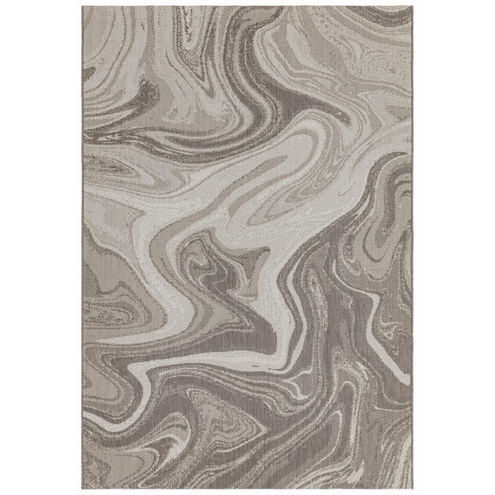 Tapis indoor outdoor en polypropylène marron 120x170 cm