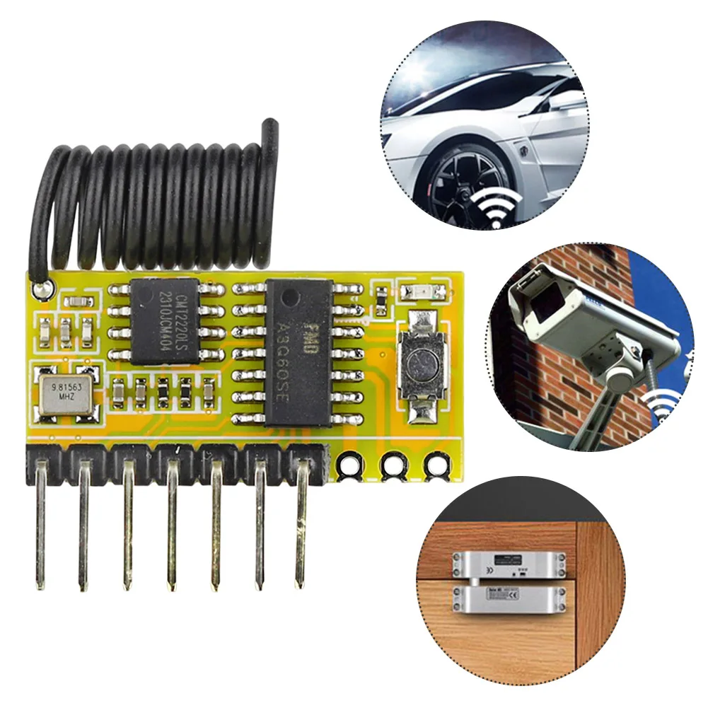315 Mhz/433 Mhz RF Wireless Empfänger Modul Superheterodyne Empfänger Superheterodyne RF Empfänger Modul für Fernbedienung Image