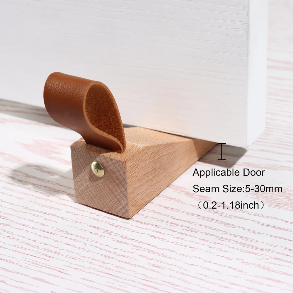 Tür stopper, Tür stopper keil aus massivem Buchenholz, rutsch feste Tür stopper keile, robuster und langlebiger Tür stopper keil, Sicherheits tür