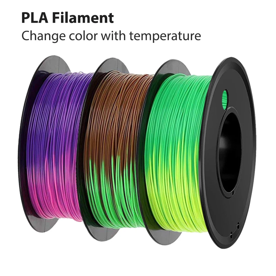 PLA 3D-Drucker-Filament, Sublimations-Farbwechsel mit Temperatur 1,75 mm für 3D-Druckmaterial, 3D-Stift-Filament, 1 kg, 500 g, 250 g Image