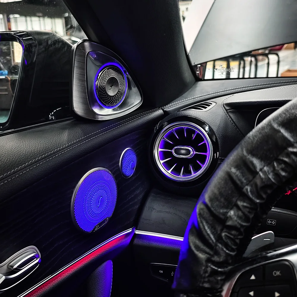 Für 2016-2022 C238 E-Coupé Umgebungslicht Mercedes-Benz Rotary Hochtöner Turbine Air Vent Auto Tür Lautsprecher Abdeckung Image