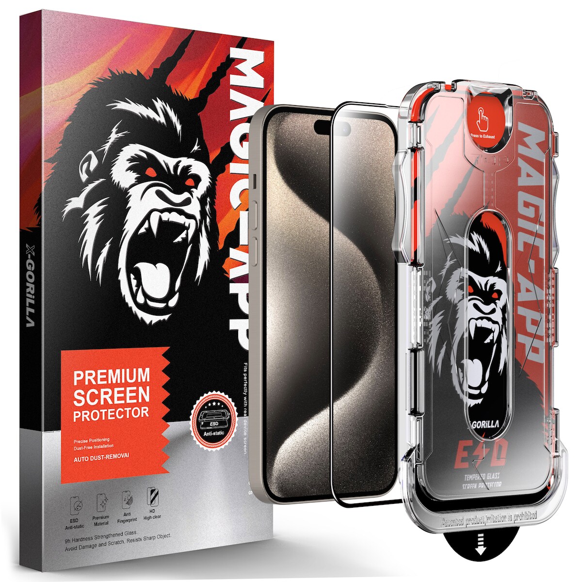 1x 9H Panzerglas für iPhone 13 3D Klar Magic App echtes Tempered X Gorillaglas Displayschutz Schutzglas Schutzfolie Panzerfolie Screen Protector Image