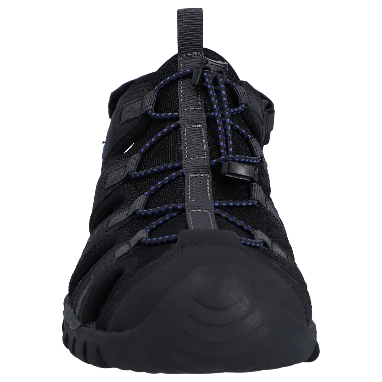 Sandale HI-TEC "Hi-Tec Sandalen Cove Sport", Herren, Gr. 43, Normalschaft, schwarz, anthrazit, elektrisches indigo, Synthetisches Obermaterial, Schuhe Sandale