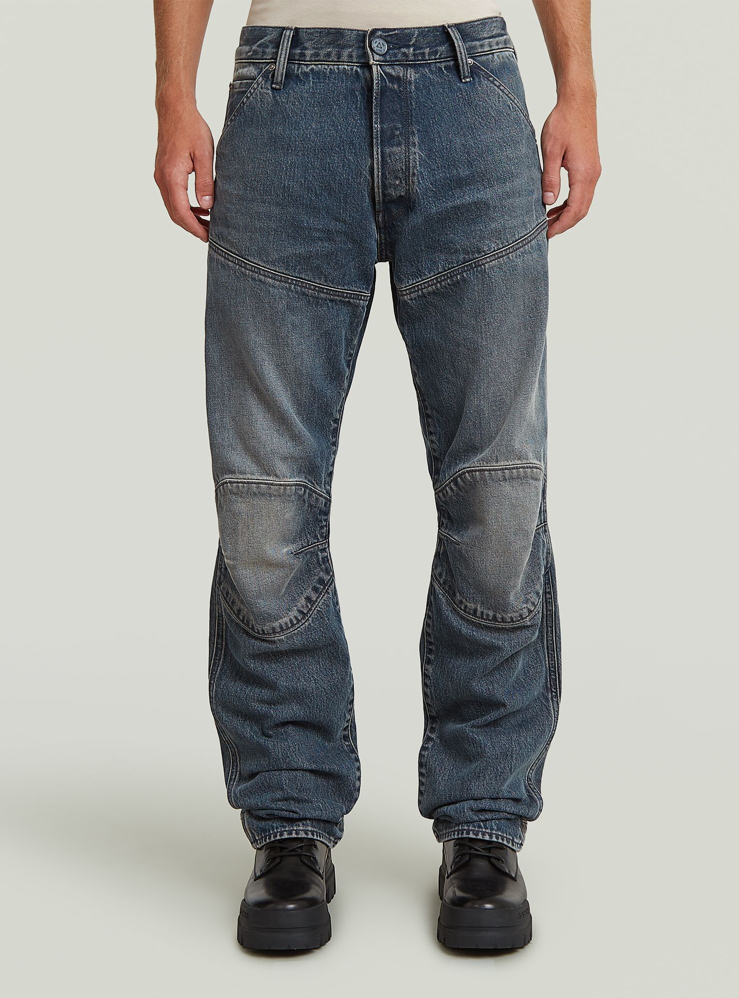 Regular-fit-Jeans G-STAR "G-STAR Elwood Regular Jeans", Herren, Gr. 40, Länge 36, antic sand blast, Obermaterial: 100% Baumwolle, Jeans