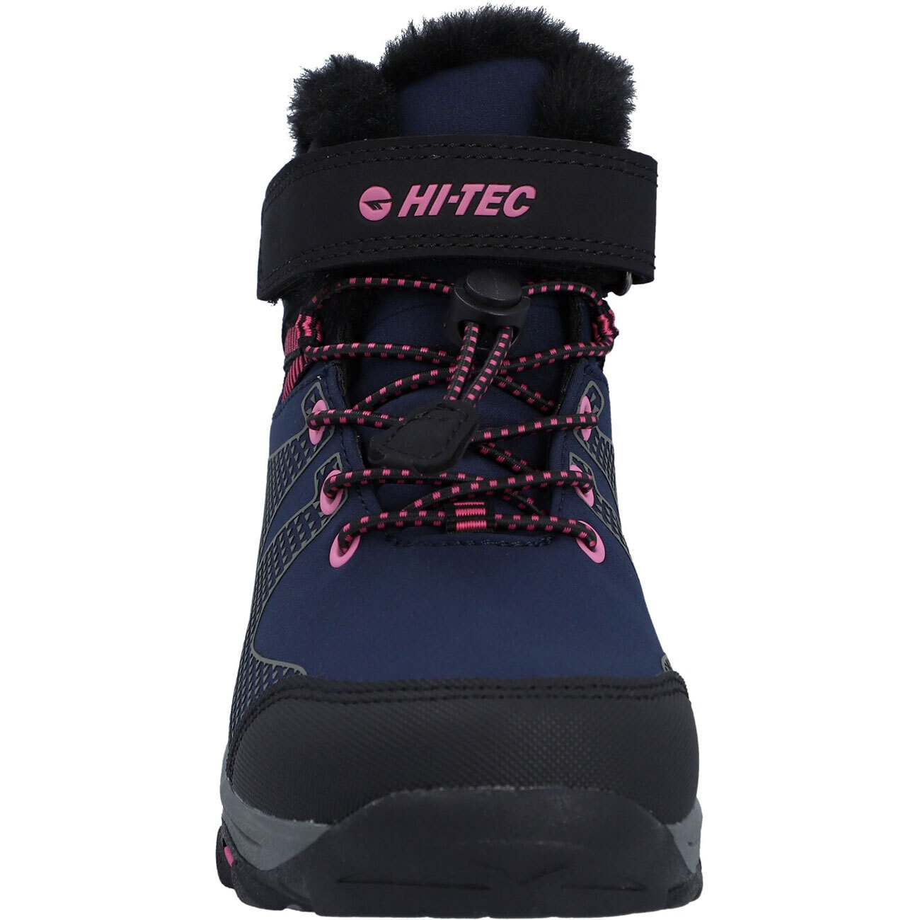 Wanderschuh HI-TEC "Hi-Tec Stiefel Jackdaw WP JRG Insulated", Kinder, Gr. 31, Normalschaft, marineblau, dunkelgrau, magenta, 56% Textil, 44% Synthetik 100% Textil 90% EVA/10% Textil 100% Synthetik, Schuhe Wanderschuh