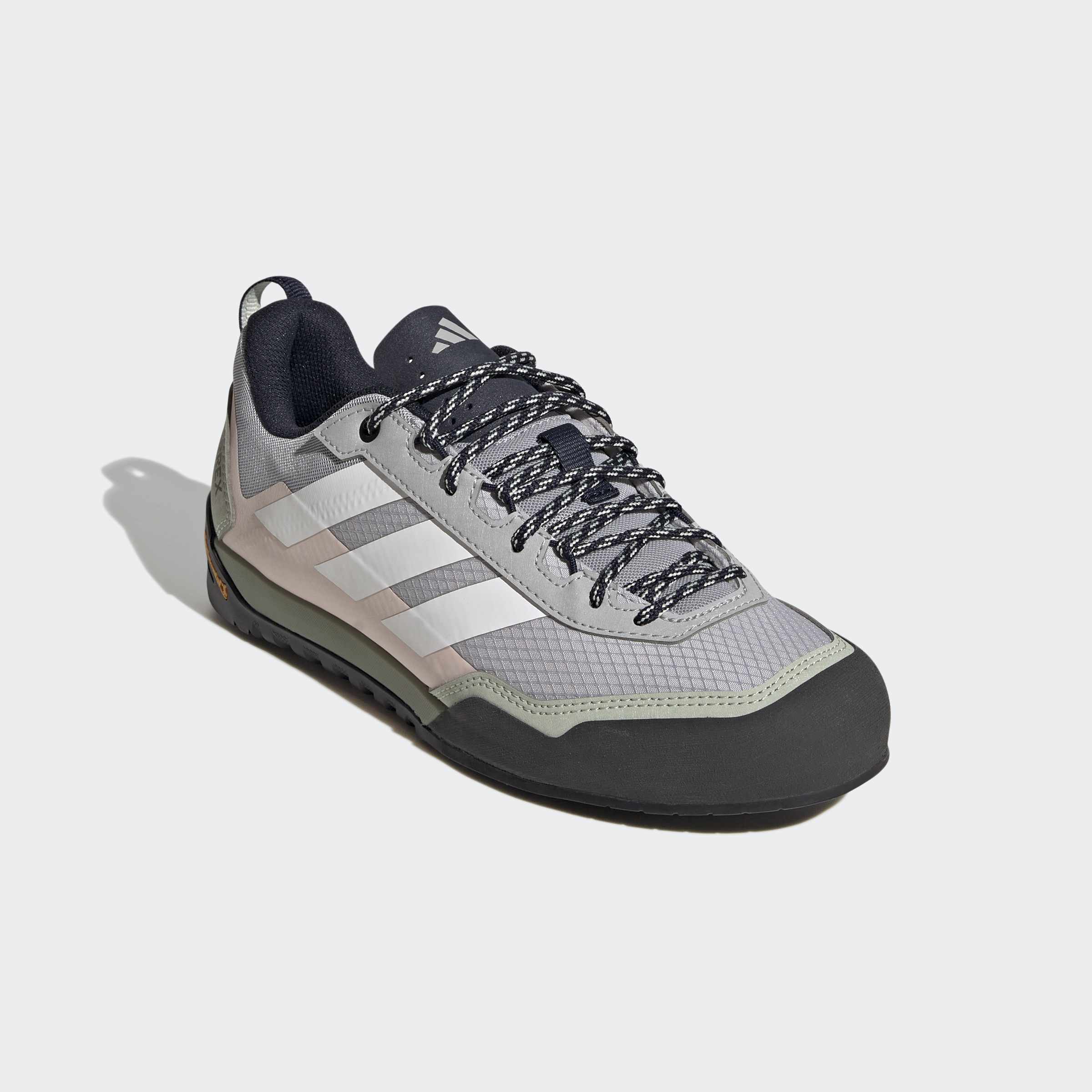 Wanderschuh ADIDAS TERREX "SKYCHASER SOLO ZUSTIEGS", Damen, Gr. 40,5, sanftes weiß, legend ink, halo grün, Gummi, Synthetik, Textil, Schuhe Wanderschuh