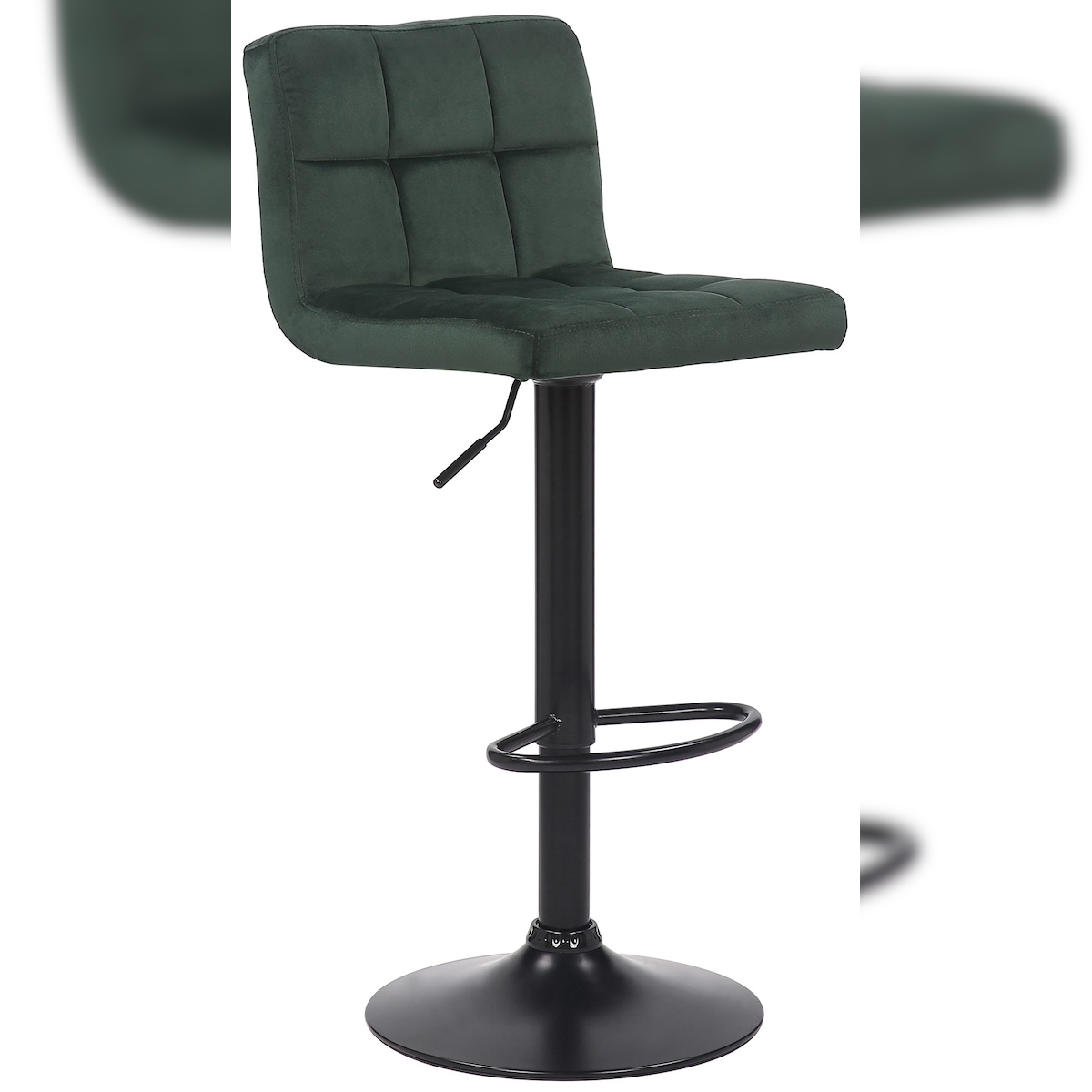 Proregal CHEFGASTRO Barhocker LA PAZ Samt HxBxT 85x40x40cm Samt Grün Barstuhl Image
