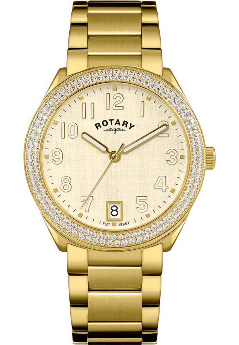 Rotary Womens RLB10028-03 Ladies Brillance Watch - Gold - One Size | Rotary Sale | Discount Designer Brands