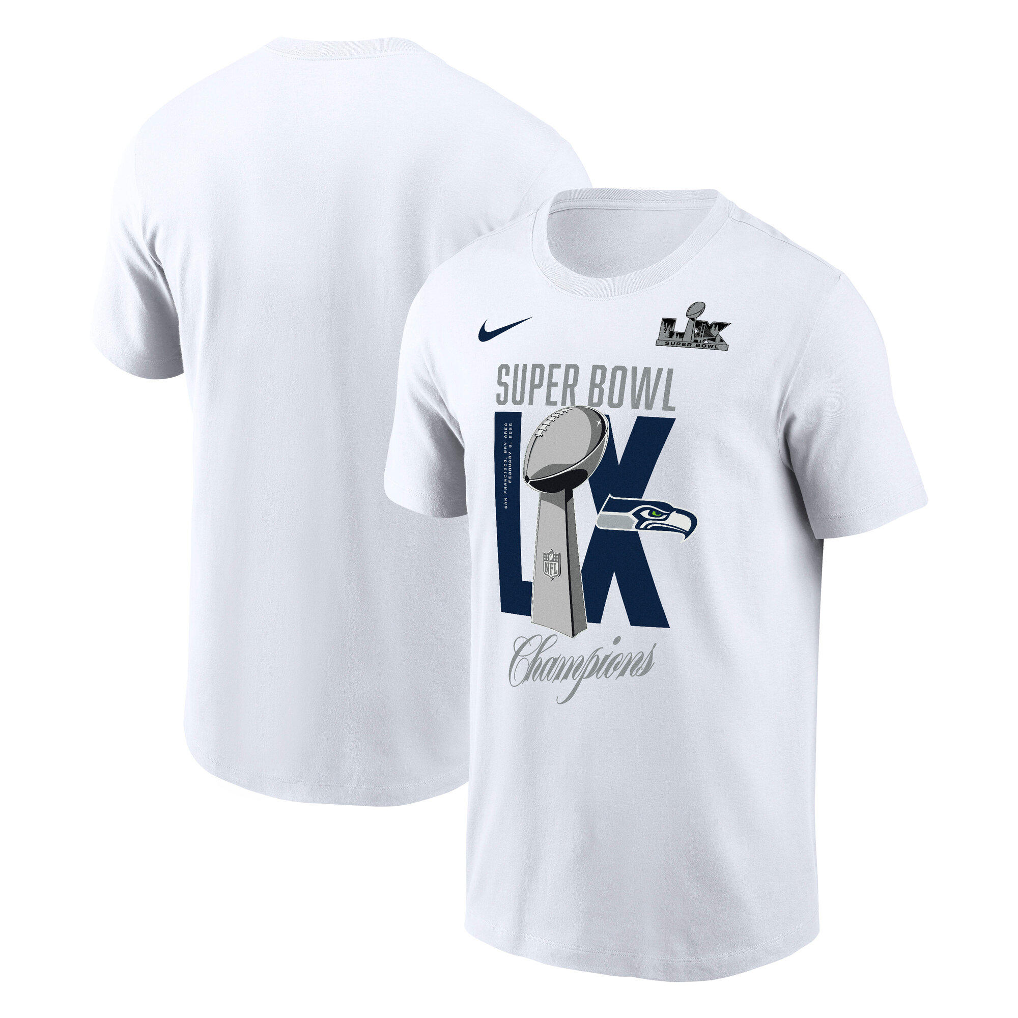 "Seattle Seahawks Nike Heavy Chill Trophy T-Shirt - Weiß - Herren" Image