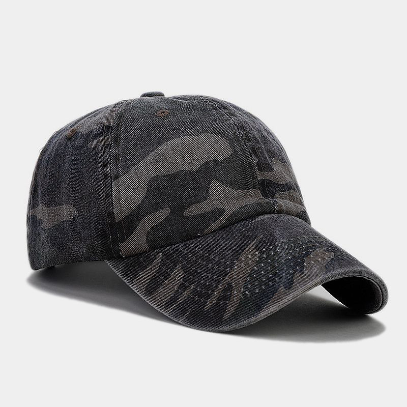 Men's Baseball Cap White Yellow Cotton Blend Printing Sports Outdoors Casual Military Casual Daily Outdoor Camouflage Sun Sun Protection