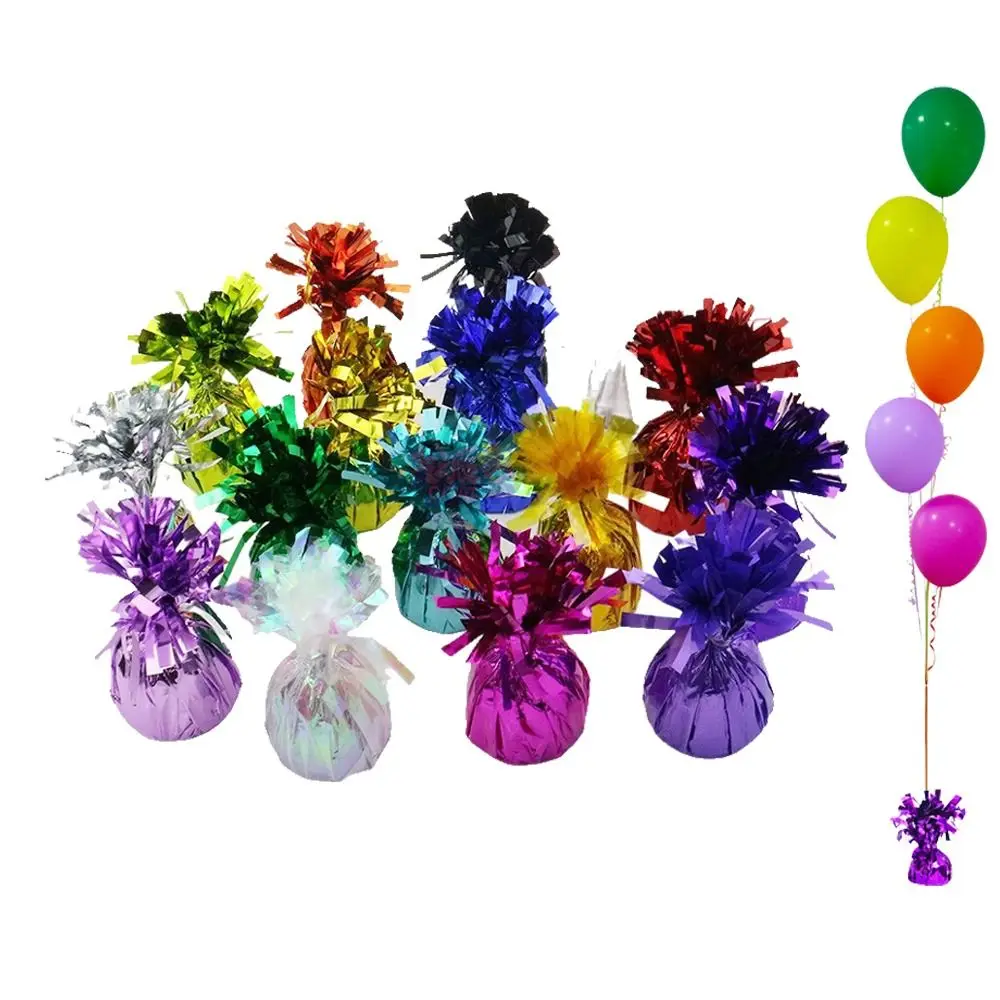 Quaste Helium Ballon Gewichte Geburtstag Hochzeit Zement Basis bunte Folie Ballon Gewichte 5cm Party Dekoration Image
