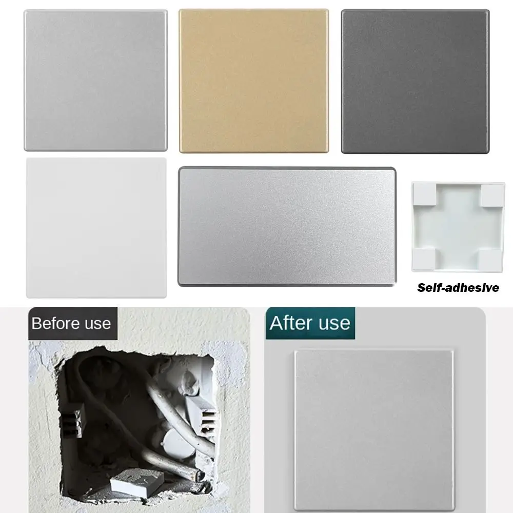 86-Typ selbstklebender Schalter, universelle leere Platte, Schaltersteckdose, Kassettenabdeckplatte, dekorative Plattenabdeckplatte für Zuhause Image