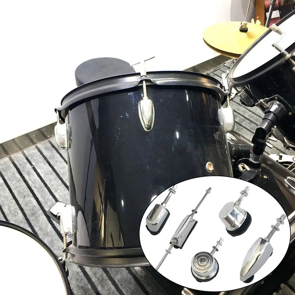 Neues Metallzubehör für Trommeln, Abdeckungshalterung, Befestigung von Trommelösen, Befestigungsschrauben, Ersatz für silberne Trommelbeine, Trommelösenbein Image