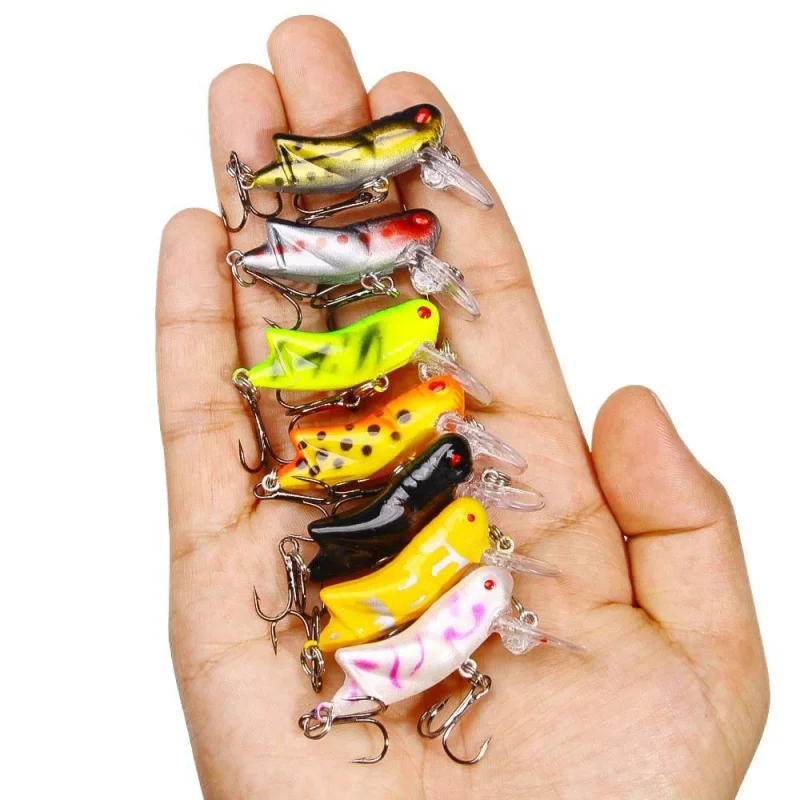 Micro Mini 4,5cm 4G8No Hook Grasshopper Köder Simulations-Insektenköder Mantis Cricket für Bassfisch Topmouth Culter Image