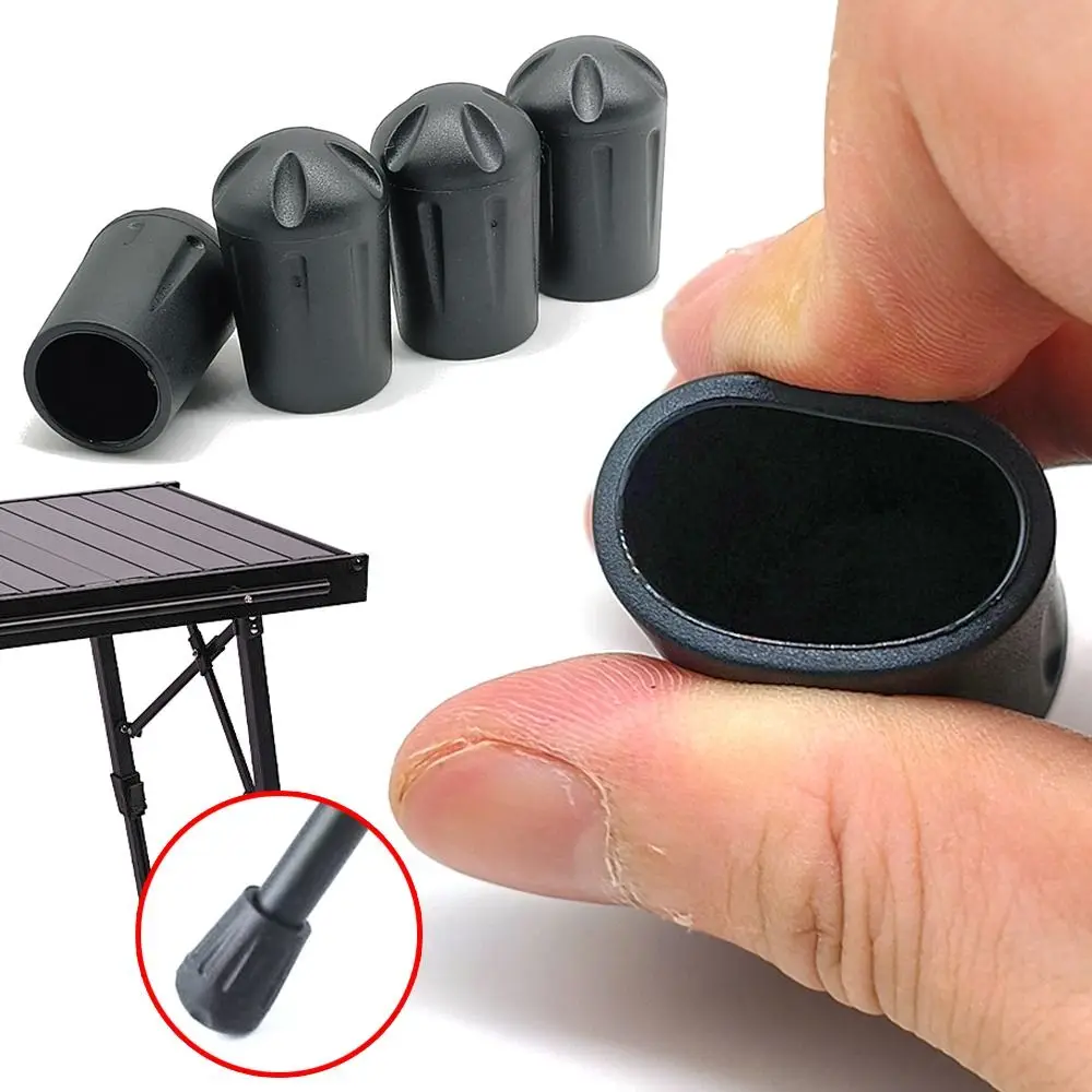 1Pcs/4Pcs Stecker Stecker Mond Stuhl Bein Abdeckungen Anti-rutsch Verschleiß-beständig Bein Protektoren Camping stuhl Zubehör Image