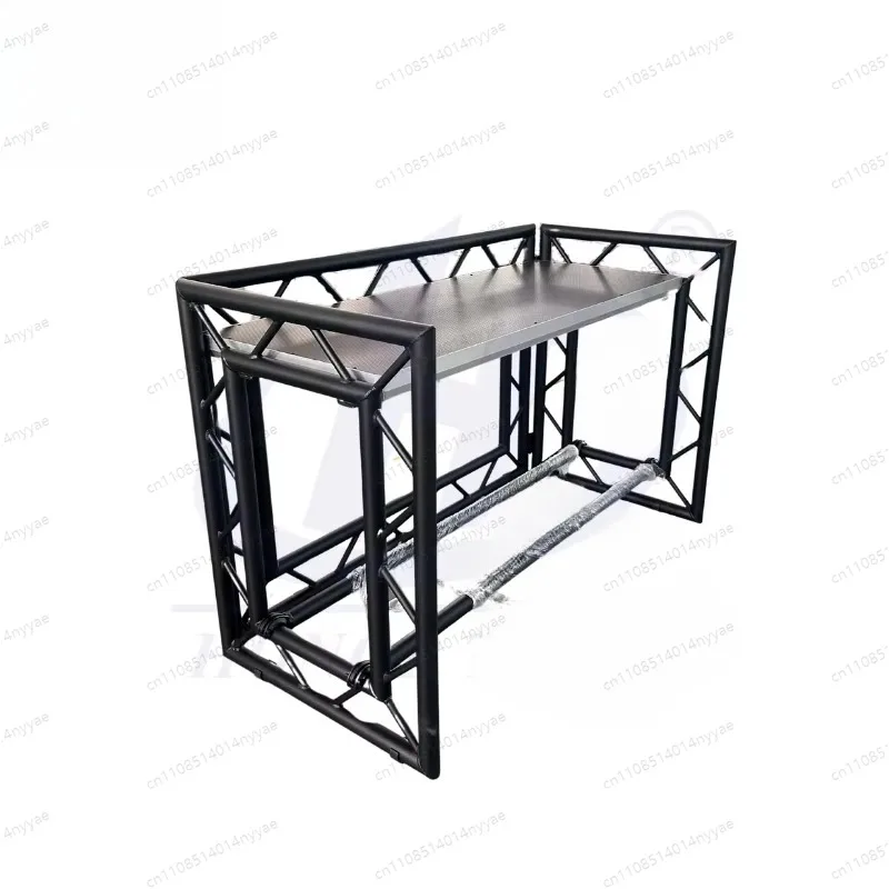 Hochwertige Zusammenklappbare und Höhenverstellbare Aluminium-DJ-Kabine Bühne Montierbarer Headliner Mobiler DJ-Tisch für Nachtclubs Image
