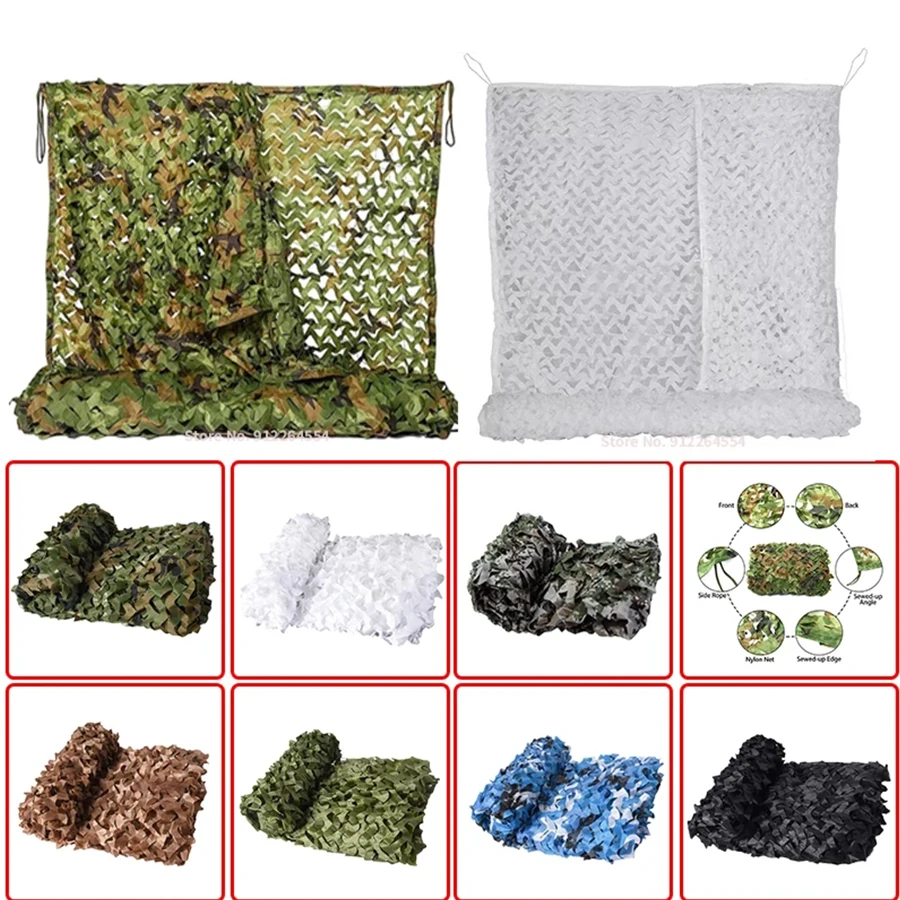 Camouflage Mesh Mesh Jagd Sonnenschirm Camping Schießen Militär Thema Urlaub Dekoration Image