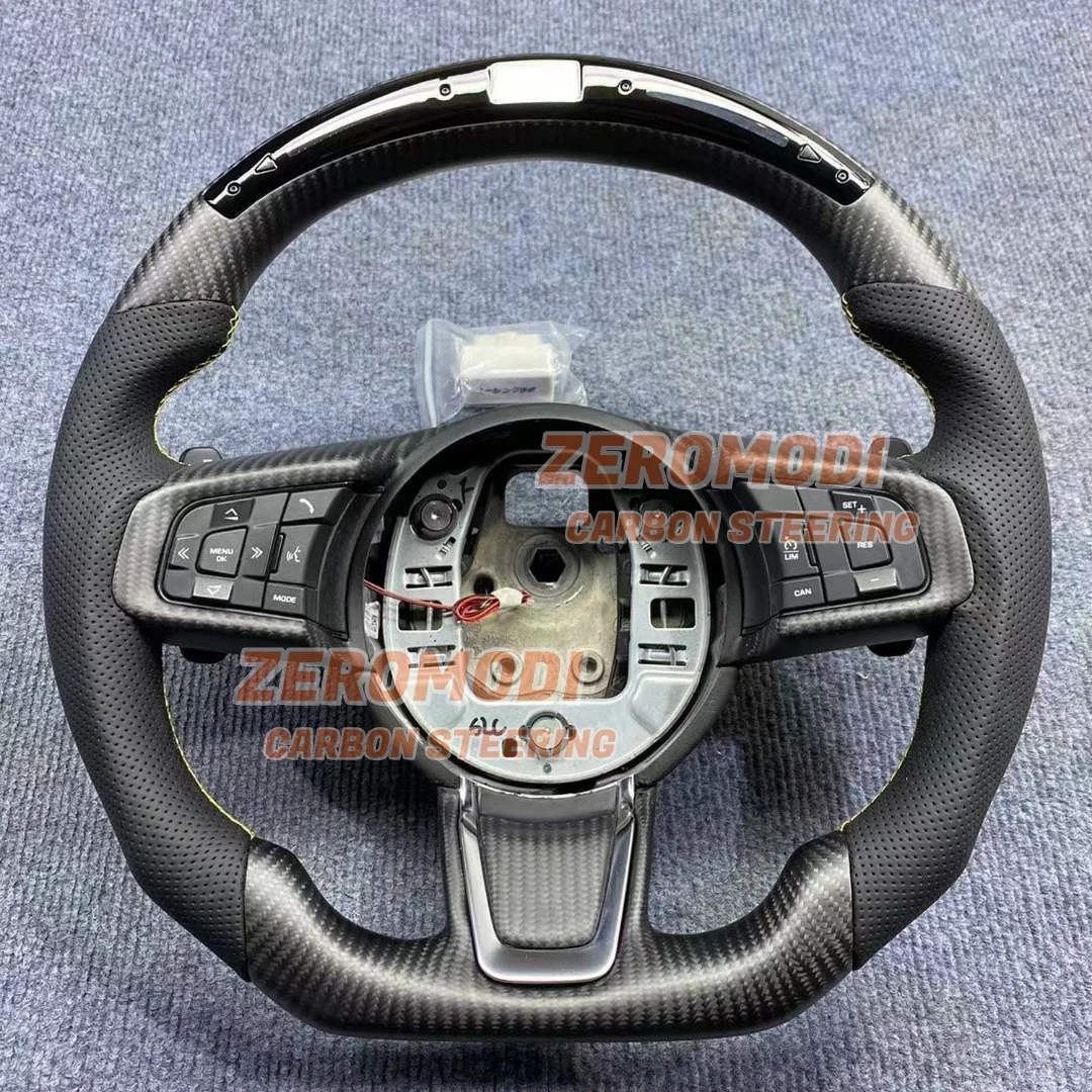 Echtes Carbonfaser-LED-Sportlenkrad, passend für JAGUAR XFL XE XEL 2018–2020 Image