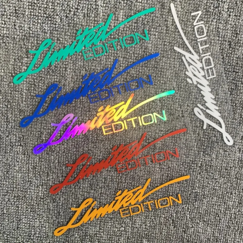 Auto 3d Limited Edition kreative Vinyl Aufkleber Fenster Aufkleber Auto-Styling Dekoration reflektierende Laser Aufkleber für Autozubehör Image