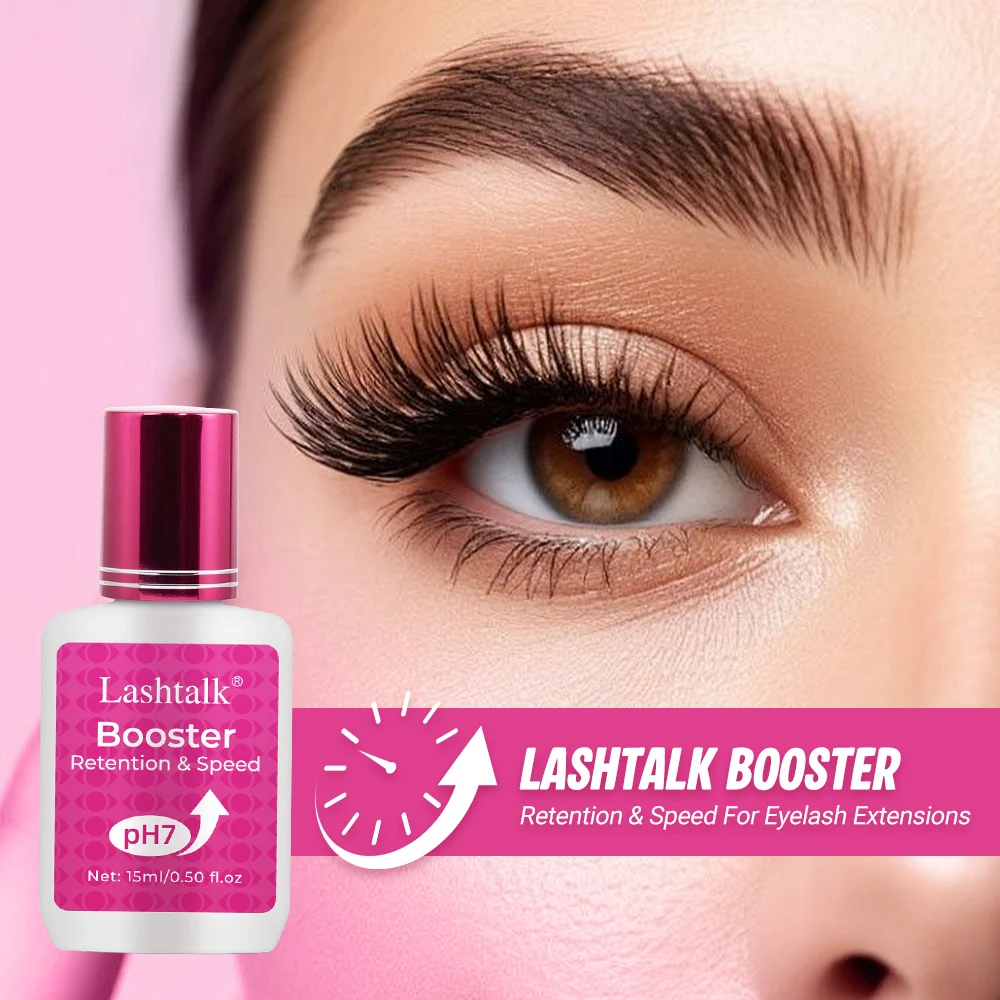 Lashtalk Wimpern-Booster 15ml (0,50fl.oz) Professioneller Wimpernverlängerungs-Kleberbeschleuniger Speed Lash Bloom Fans Retainer Primer Image
