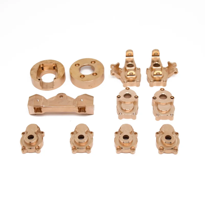 Einfach gesteuerter 1/10 1/8 Kletterwagen 4082 4102 6101 Lenkgruppe aus Messing, C-Sitz, Gegengewicht, Zugstangensitz. Image