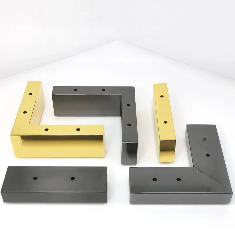 Möbelbeine, schwere tragende Metallschrank-Füße in L-Form, dreieckige Sofabeine, DIY-Möbel-Hardware-Beine Image