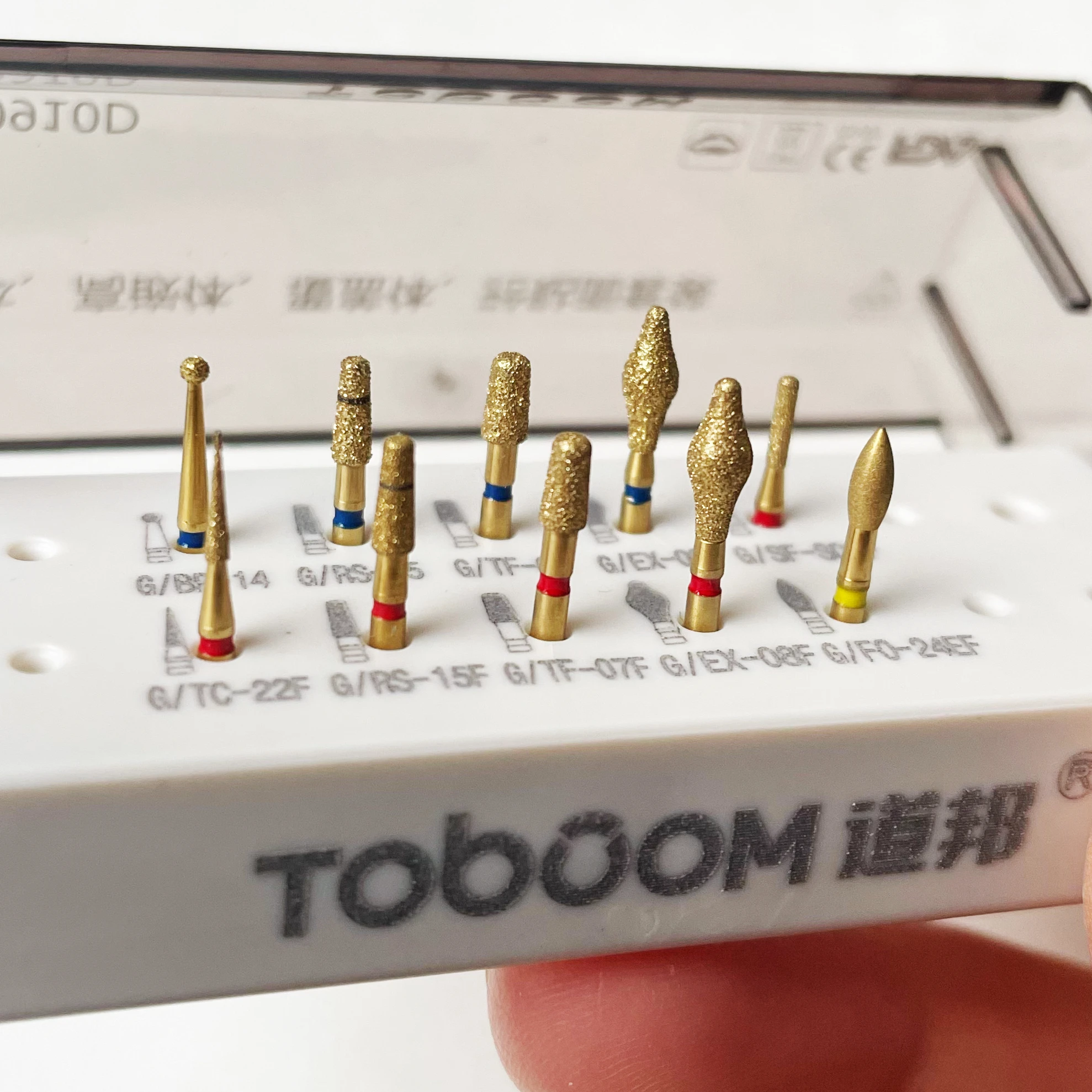 TOBOOM Dental Preparation Burs Kit für Inlay und Onlay aus Porzellanlegierung FG0910D Image