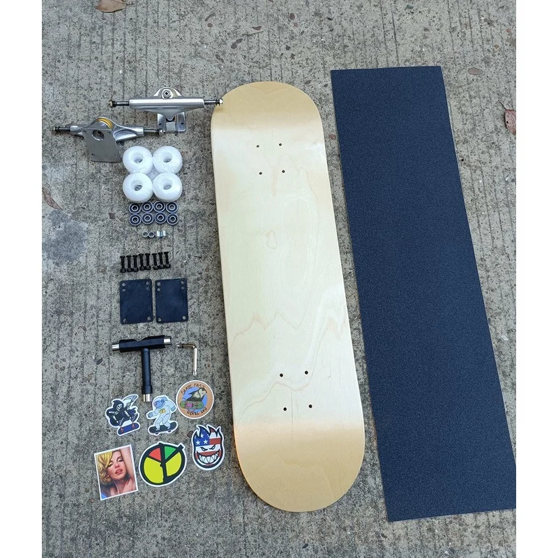 Skateboard Komplettset Canandian Maples Deck 7 Plys Maples Pro Erwachsenen-Skateboard 7,75 8 8,125 8,25 8,375 8,5 Zoll können Größe wählen
