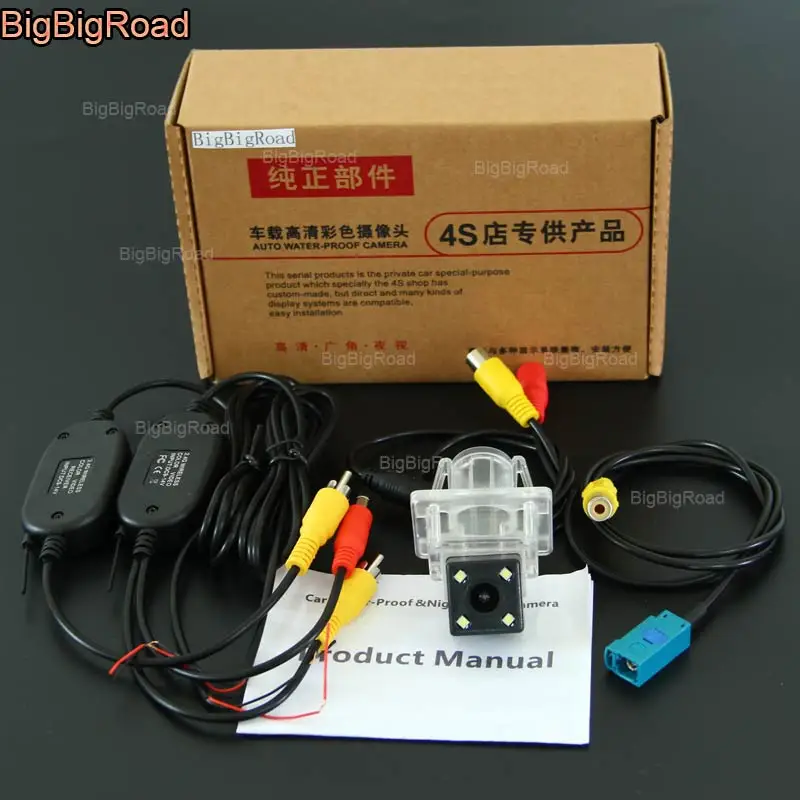 BigBigRoad Für Mercedes Benz E-Serie W212 W213 W207 C207 / C-Serien W204 / A-Serie W176 Drahtlose Auto-Rückfahrkamera Image