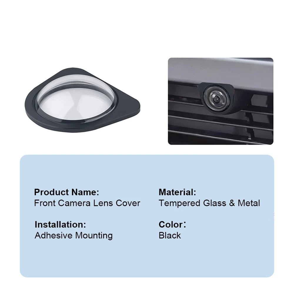 Sentry-Modus Schutz Frontkamera-Schutzschild 9H Gehärtetes Glas für Tesla Model 3 Highland 2026 Model Y 2025 HW4 Regenschutzabdeckung Image