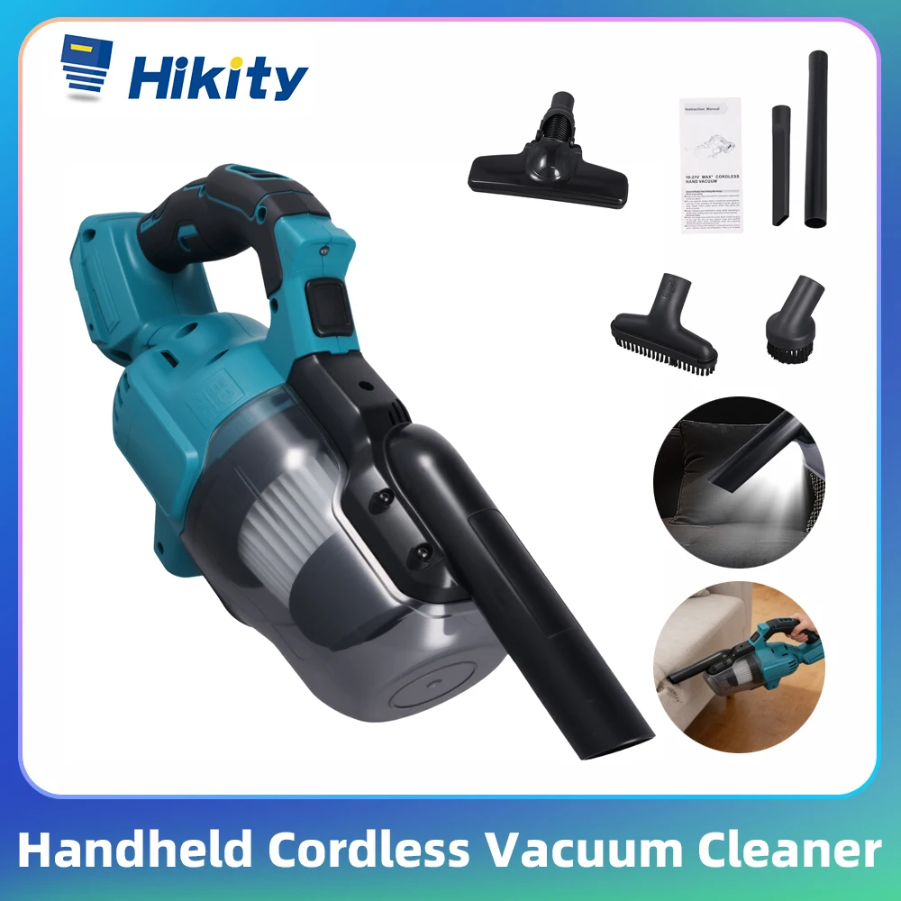 Aspirateur sans fil Hikity, aspirateur sans fil intelligent, aspirateur portable pour la maison, appareil de nettoyage portable, aspirateur 100W