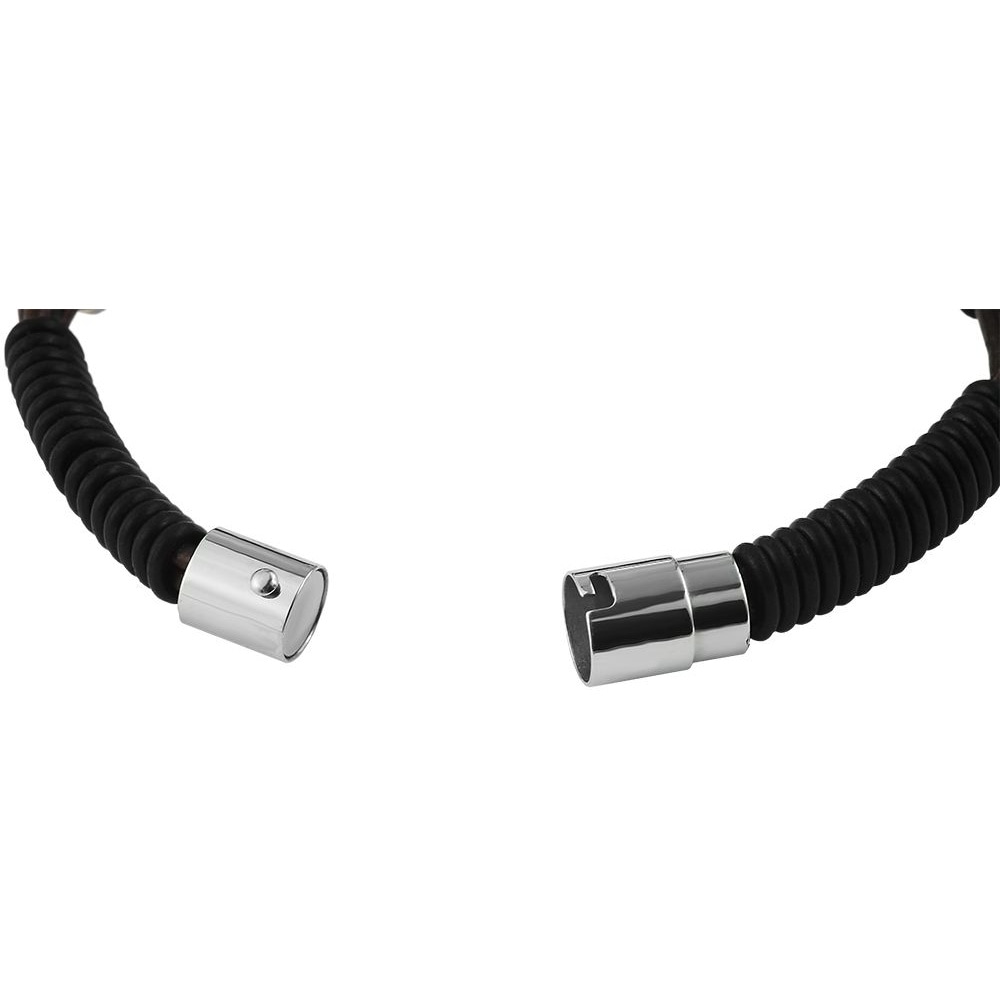 Armband ADELIA´S "Unisex Armband – Lederarmband aus Leder 23 cm", schwarz, Armbänder, Damen, 23cm, Leder, Armband, Ein stilvolles Geschenk für besondere Momente