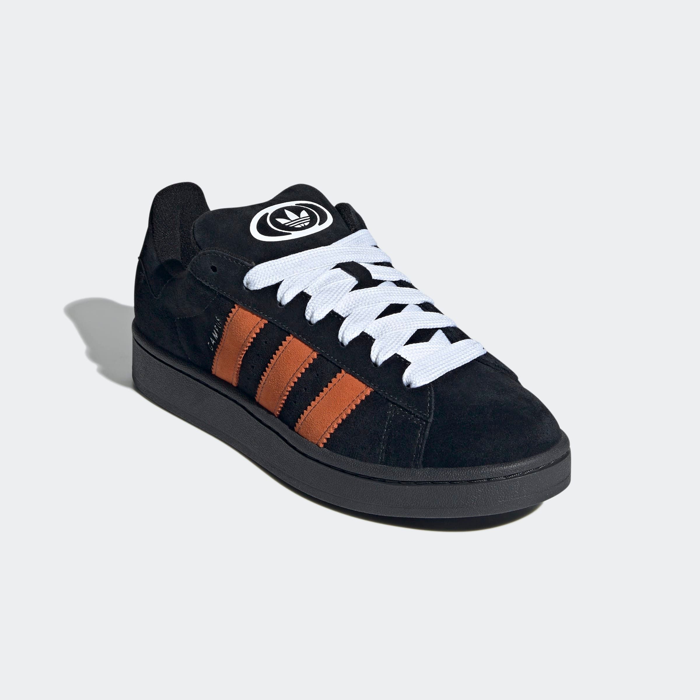 Sneaker ADIDAS ORIGINALS "CAMPUS 00S", Herren, Gr. 42, grau (carbon, orange, cloud weiß), Leder, Schuhe Sneaker