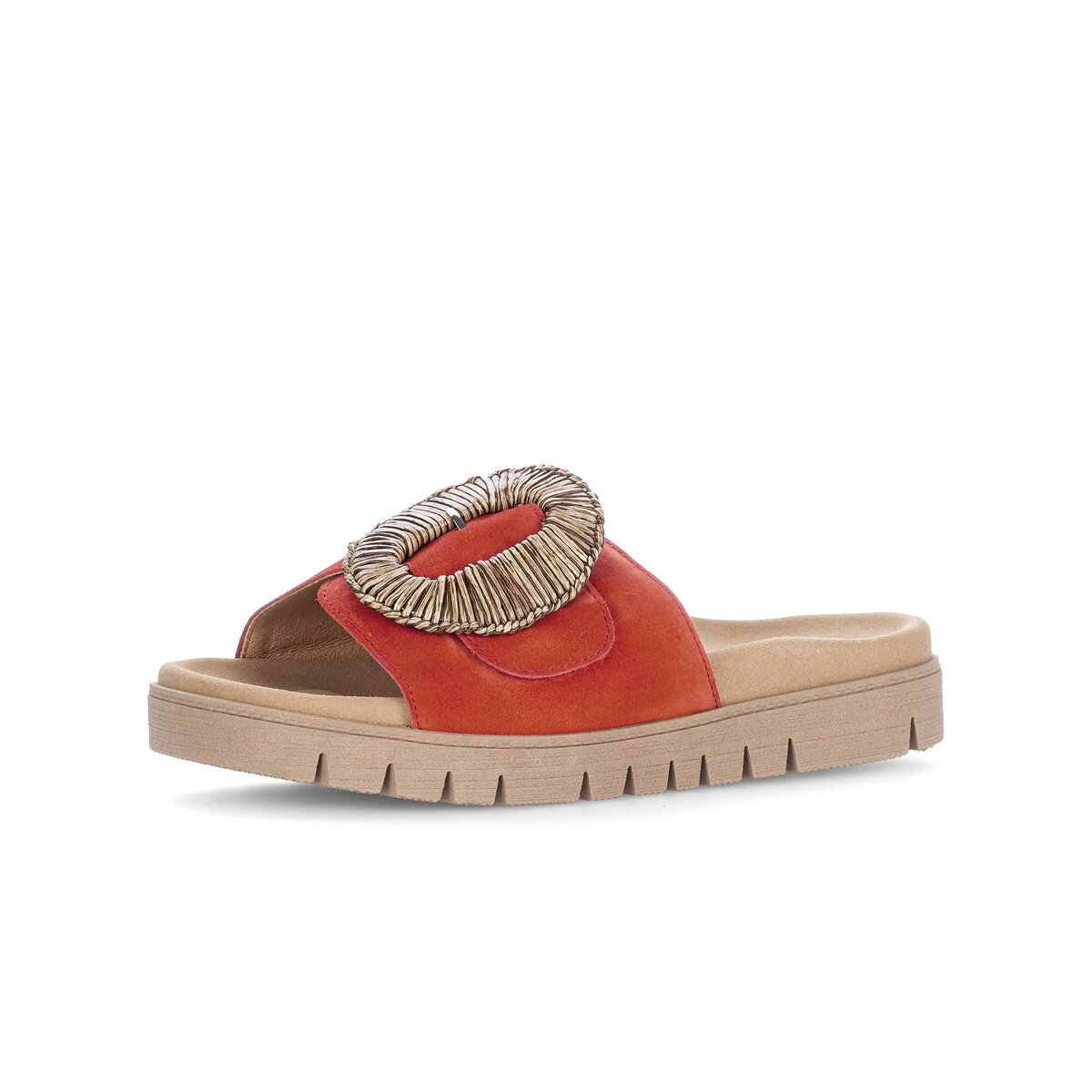 Pantolette GABOR "Pantolette", Damen, Gr. 36, rot, Schuhe Pantolette