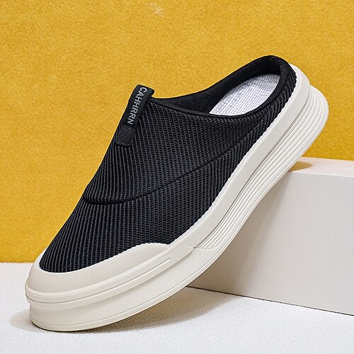 Weiße Herren-Sneaker zum Hineinschlüpfen, bequemer Tragekomfort für Strandtage und gemütliche Spaziergänge Image