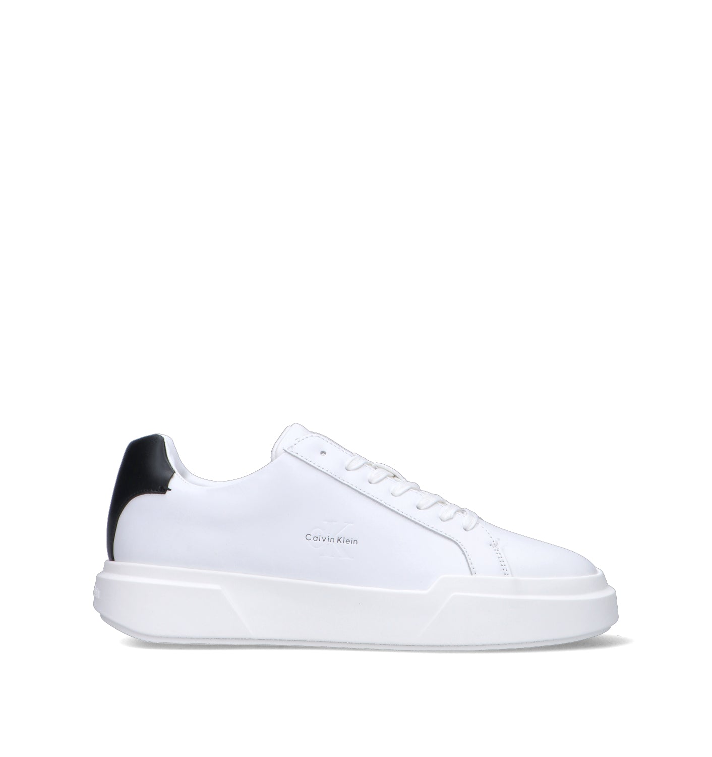 CALVIN KLEIN JEANS Sneaker uomo bianca in pelle