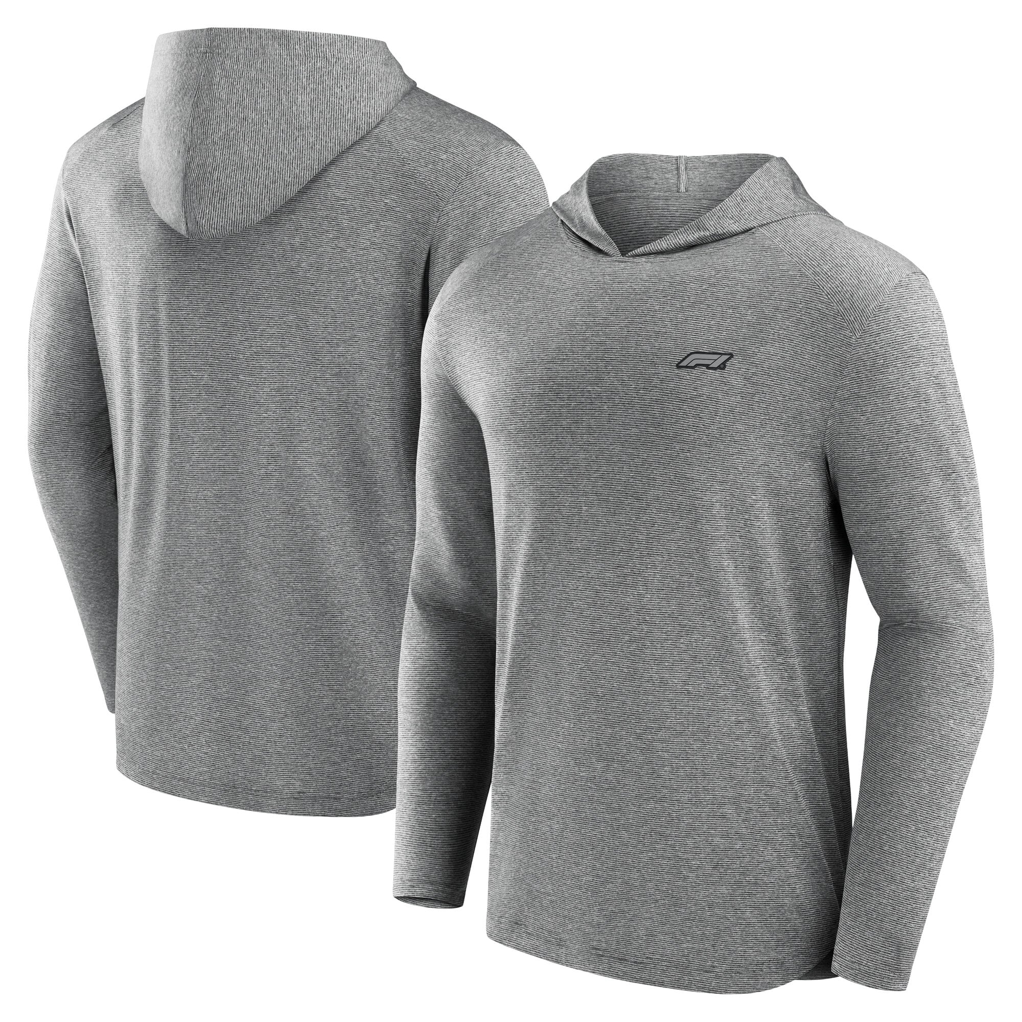 T-shirt à capuche manches longues Formula 1 Iconic - Gris - Homme Taille: XL