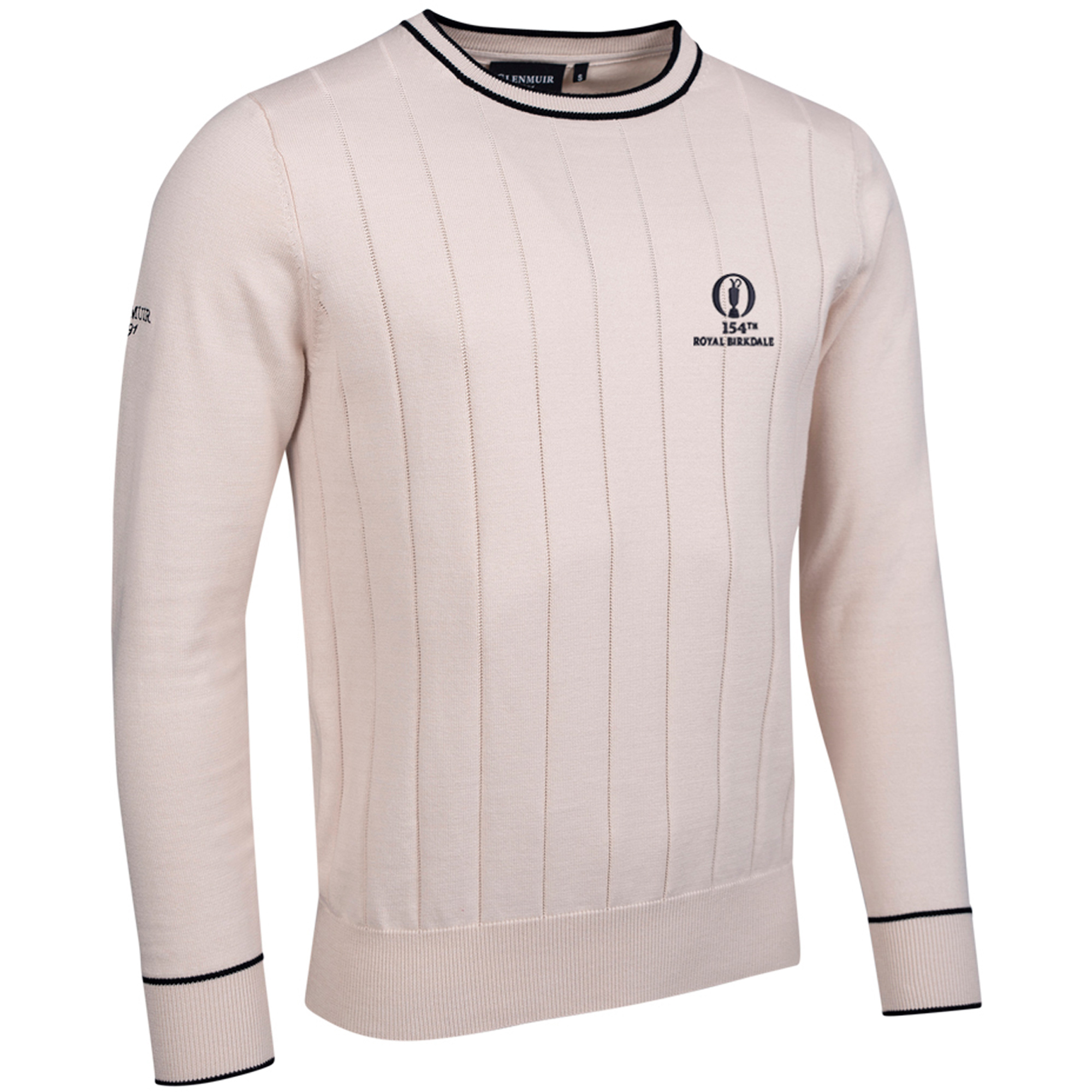 "The 154th Open Royal Birkdale Glenmuir Ratho Rundhalsausschnitt Sweater - Leinen" Image