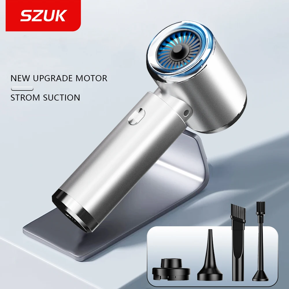 Aspirateur de voiture miniature SZUK 165000Pa Aspirateur puissant à forte aspiration Aspirateur portable sans fil pour voiture aspirateur pour voiture aspirateur voiture souffleur air puissant
