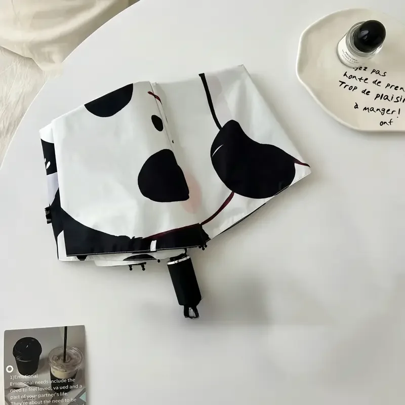 Cartoon-verstärkter sonniger Regenschirm mit dreifachem, ultraleichtem Sonnenschutz und Sonnenschirm, UV-beständigem Mini-Taschenschirm Image