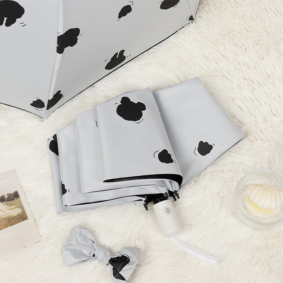 UV-beständiger Sonnenschirm, kompakt – automatischer, winddichter Sonnenschirm zum Öffnen/Schließen, UPF50 + 41 Zoll Regenschirm Image