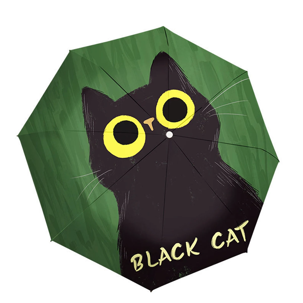 Sonniger Regenschirm weibliche Cartoon Katze Sonnenschirm Sonnenschutz falten tragbare sonnige Regen Dual Use Student Image