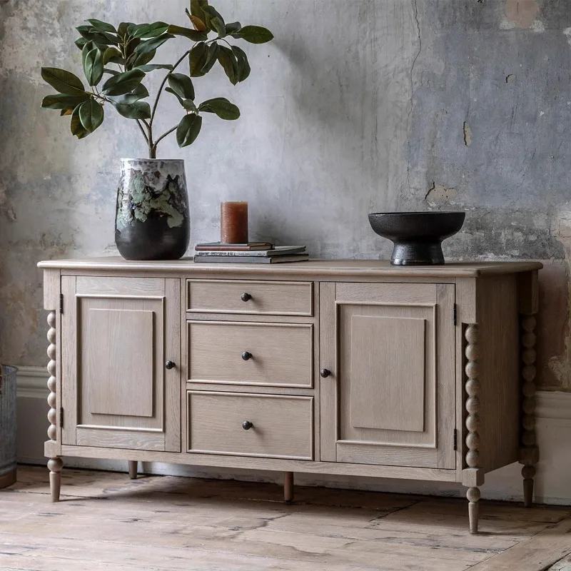 Amerikanisches Landhaus aus Eschenholz mit drei Eimern und sieben Kommoden, Vintage-Wand-Sideboard, altes Wohnzimmer, Aufbewahrungsschrank, Eingang ca